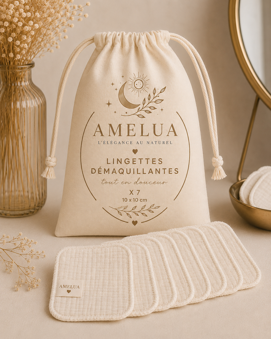 7 Lingettes Démaquillantes + 1 Pochon